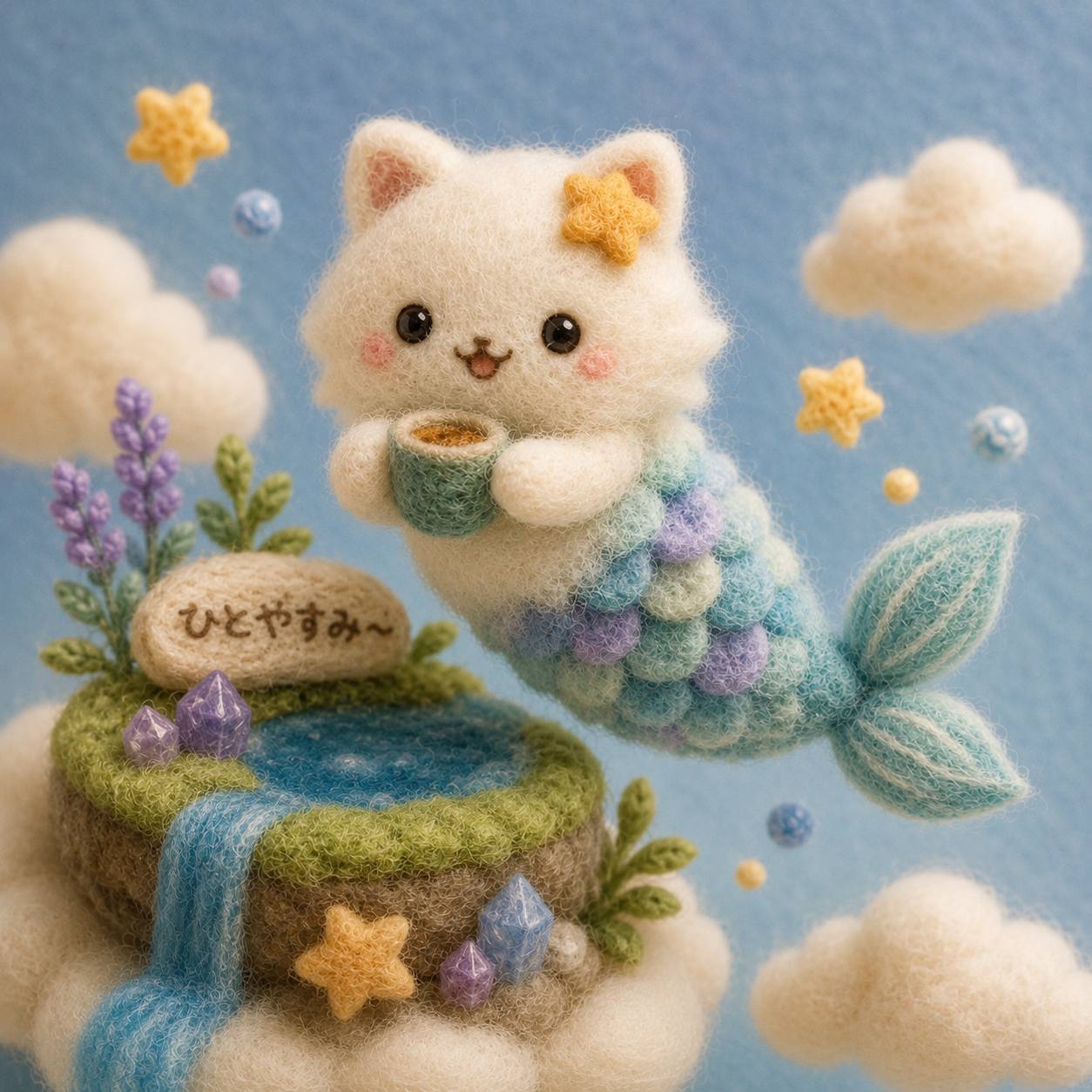 羊毛フェルト風の龙猫星（検証）